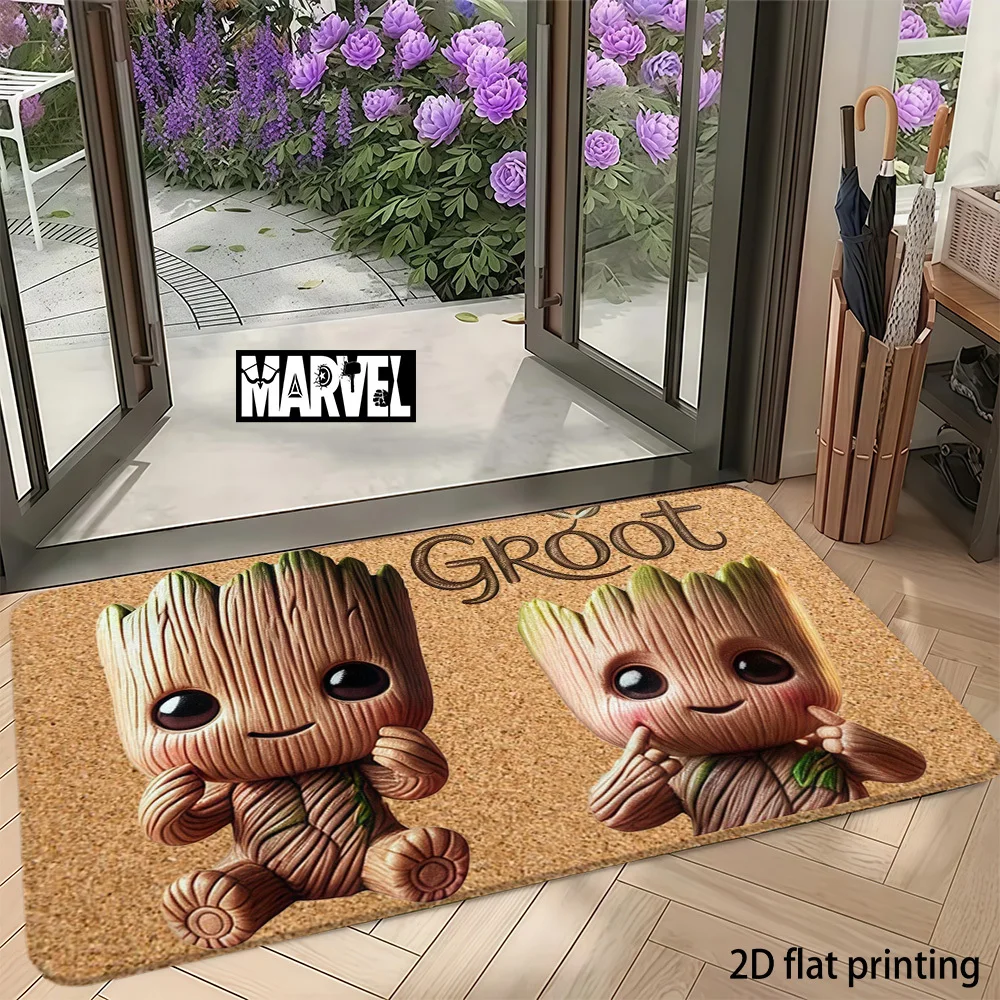 Authorized Marvel Groot Large Entrance Mats That Are Quick-Drying And Durable, Designed to Capture Dirt And Moisture. Ideal fo