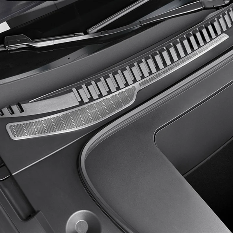 

Front Hood Cabin Rain Gutter Cover Anti-Leaf Debris Blocking Wiper Slot Modified Drain Retrofit Bonnet Vent For BYD Sealion7