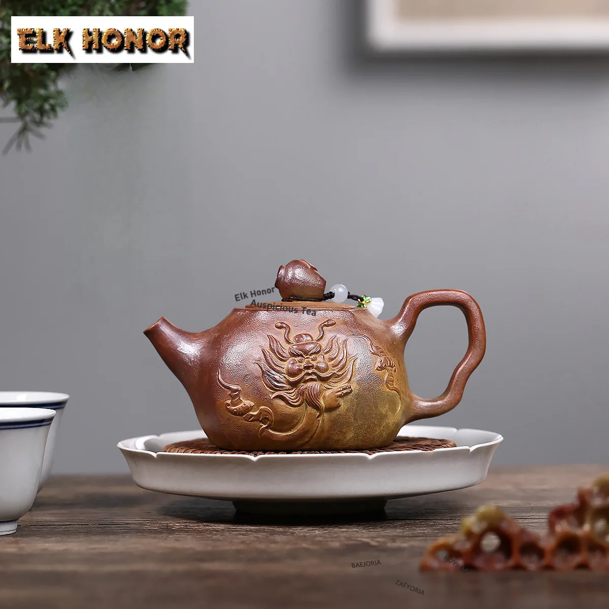 

280ml Boutique Yixing Purple Clay Teapots Handmade Zhong Kui Pot Raw Ore Section Mud Kettle With Infuser Chinese Zisha Tea Set