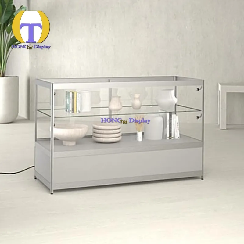Custom.Convenience Store Display Cabinet LED Lighting Strong Aluminum Frame Retail Shop Showcase Cases Showroom Usage