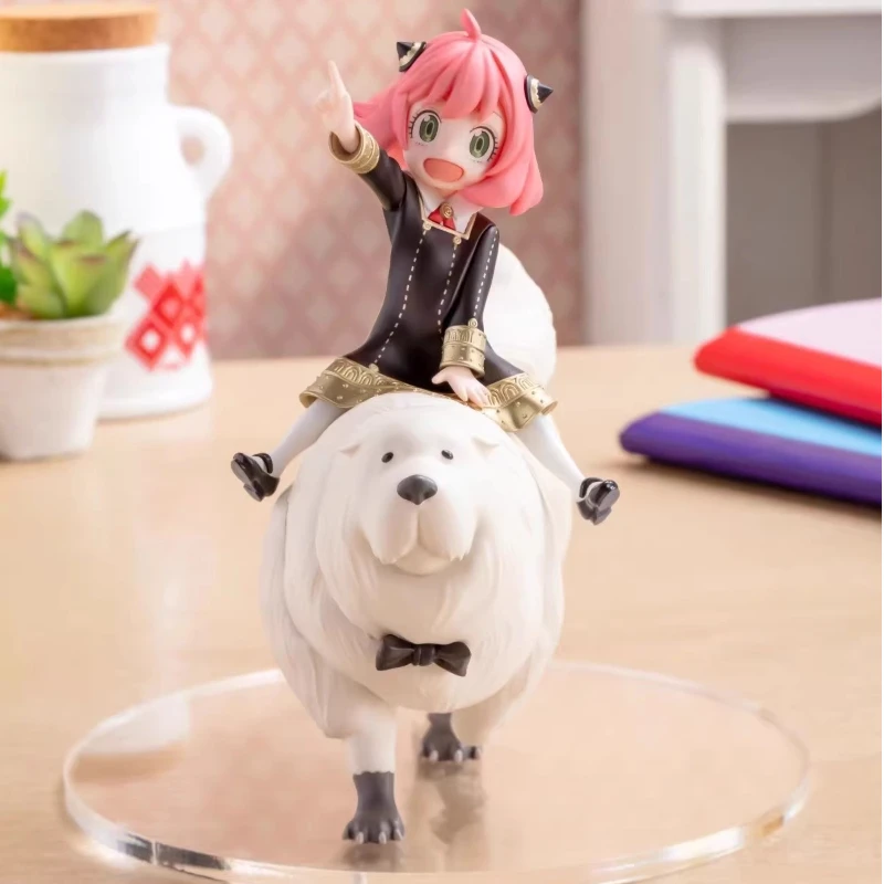 

14 см SPY×FAMILY Anya Аниме Фигурка Bond Anya Forger Фигурки Kawaii Девушка Верховая Собака Фигурка Коллекция ПВХ Модель Кукла Игрушка