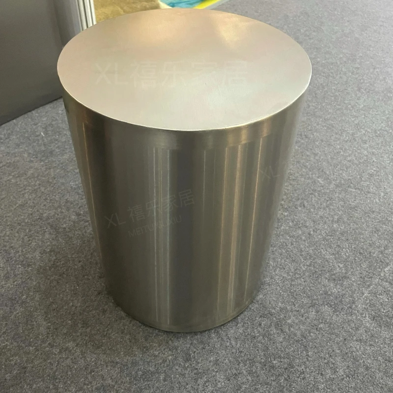 Stainless Steel round Stool Contemporary Metal Seat Designer Restaurant Bar Chair Easy Clean Home Furniture Modern minimalist