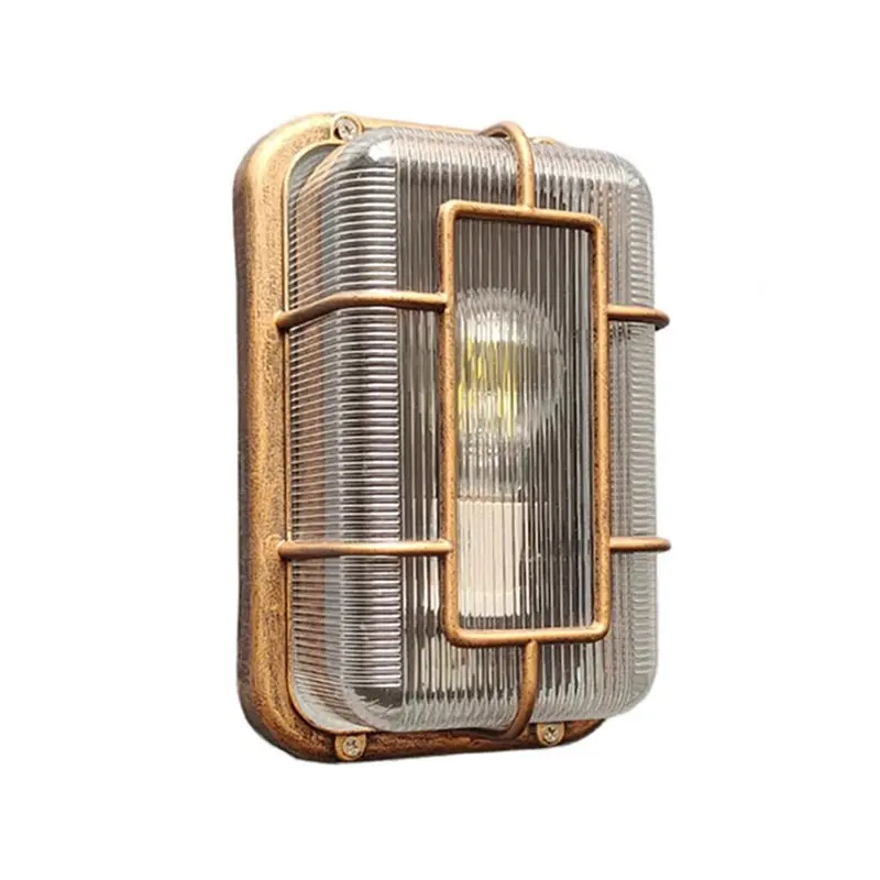 B84B-Ceiling Light Outdoor Security Canopy Lights Fixture Vintage Industrial Style For Carport Kitchen Bathroom Ceiling Lamp