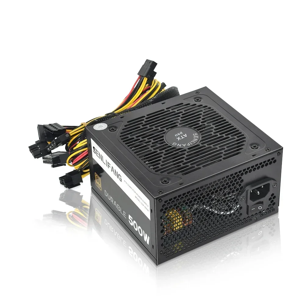 JULONGFENGBAO 80Plus 500W Atx Power Supply 110V/220V For PC Computer Font Gaming Desktop Active PSU Maximum Peak Value 800W