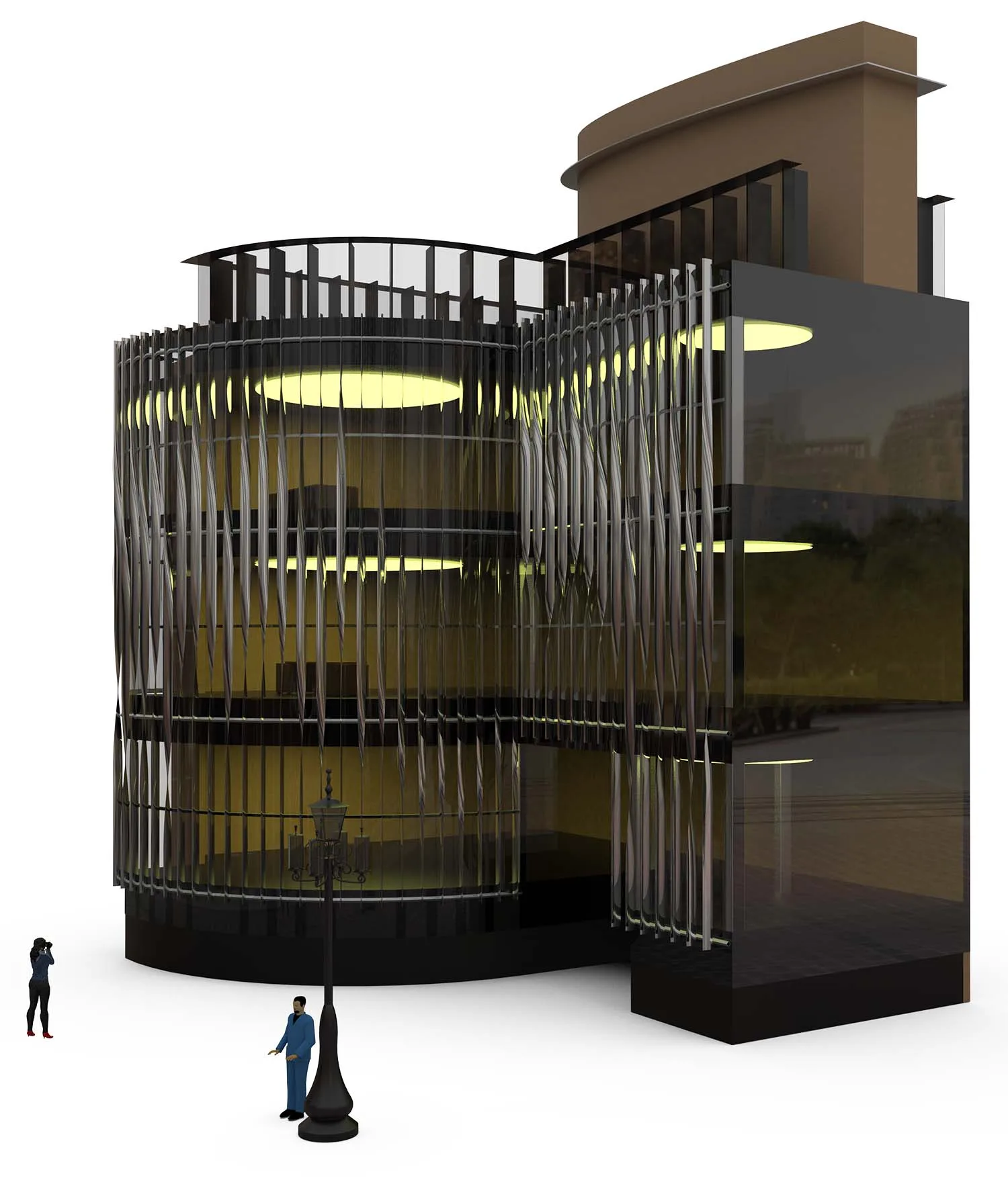 التخصيص ملف بنتوء من الألومنيوم الملتوي عالي الجودة لمصنع جدار الستارة Acp ملف ألومنيوم للحائط الستاري