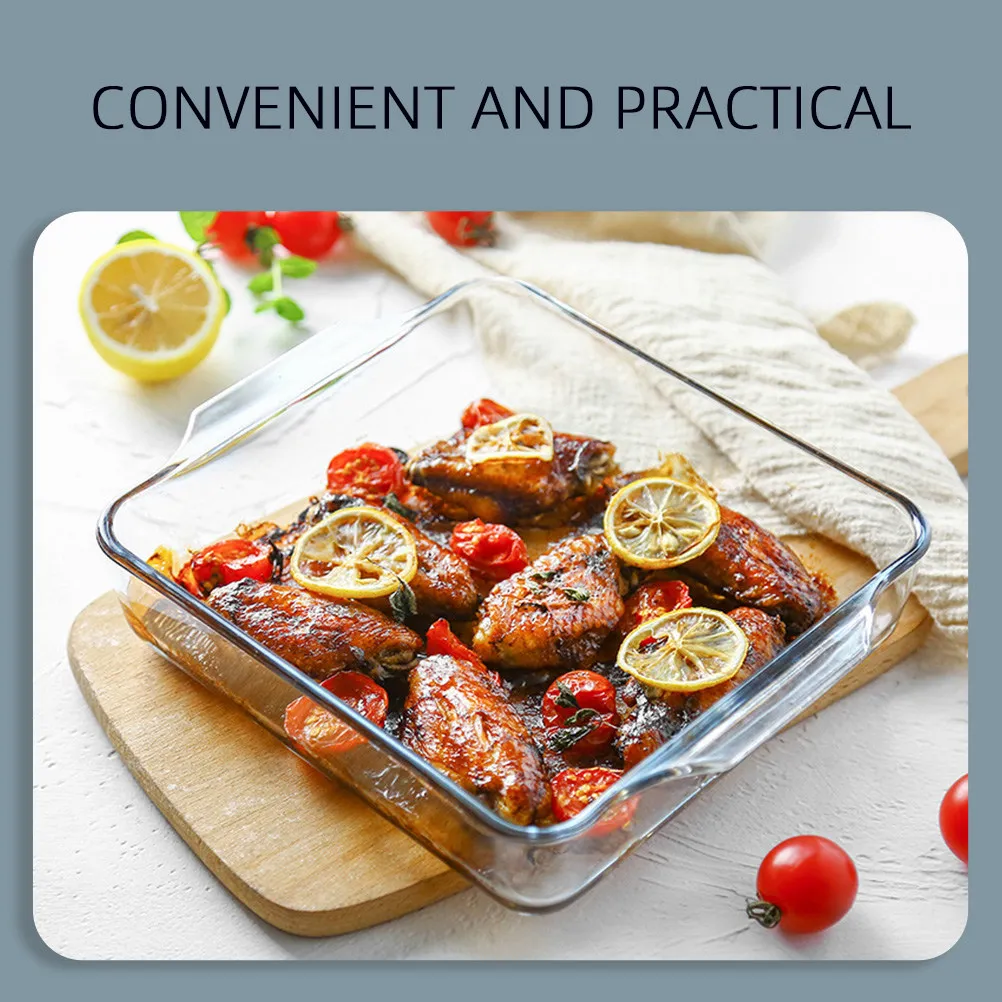 

1Pcs Heat Resistant Pizza Baking Pan Non Stick Scratch Resistant Beautiful Home Baking Steamed Fish Trays Pizza Pan