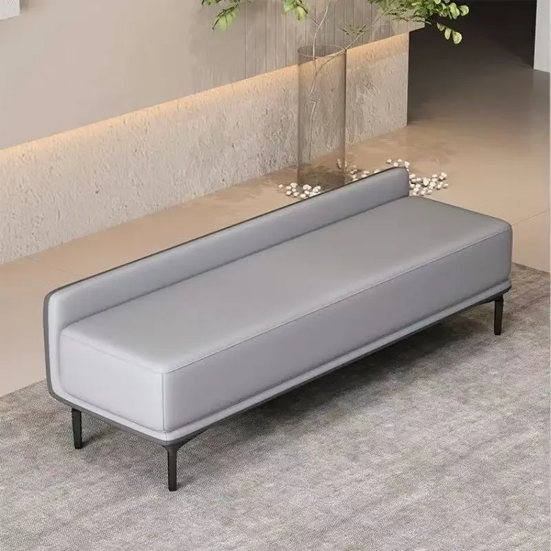 Italian luxury bedroom bed stool modern minimalist living room sofa stool cloakroom clothing store shoes stool bench.