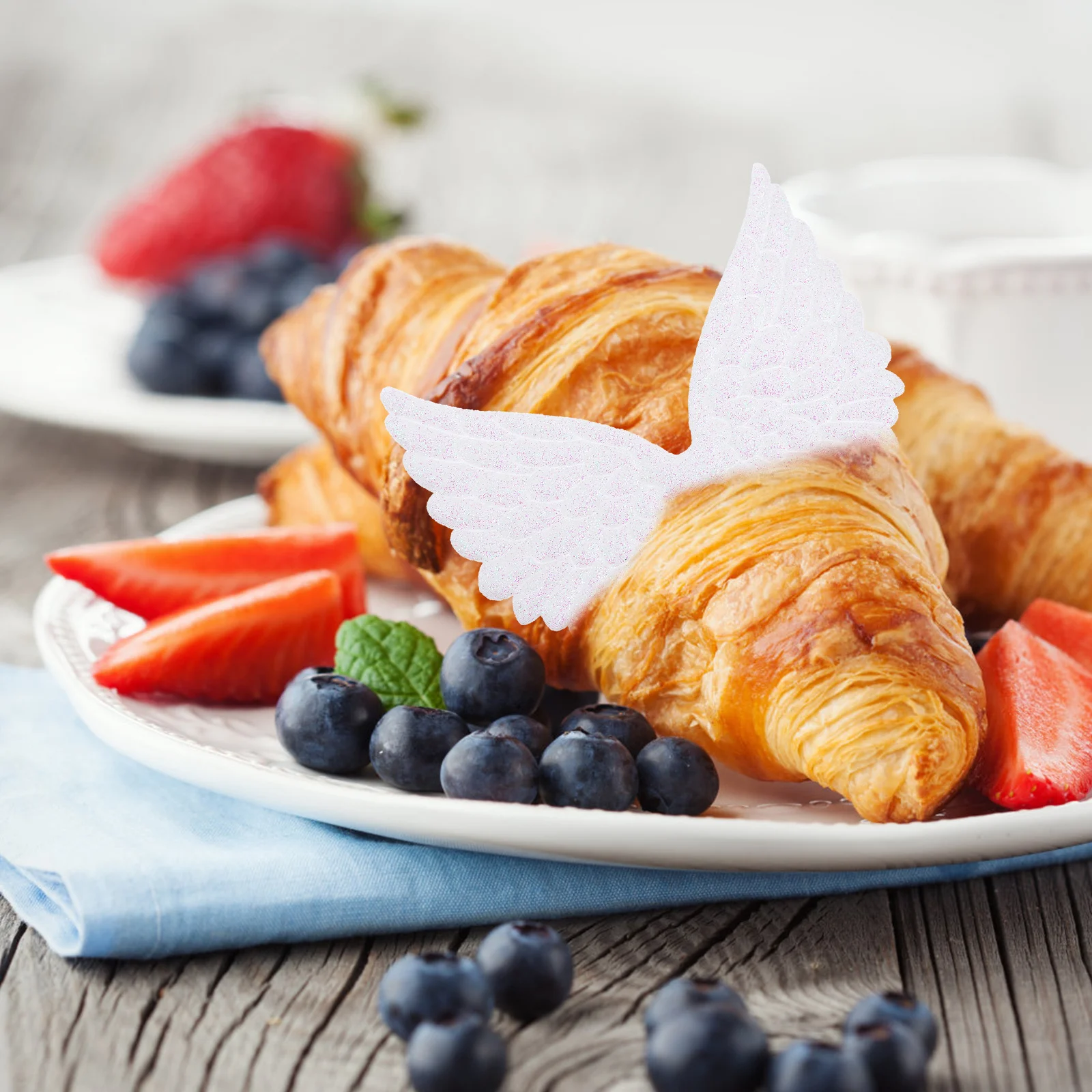 

30Pcs Angel Wing Mini Glitter Decorations for Crafts Party Cake Topper Sewing Patches Accessories Angel Wing for Crafts