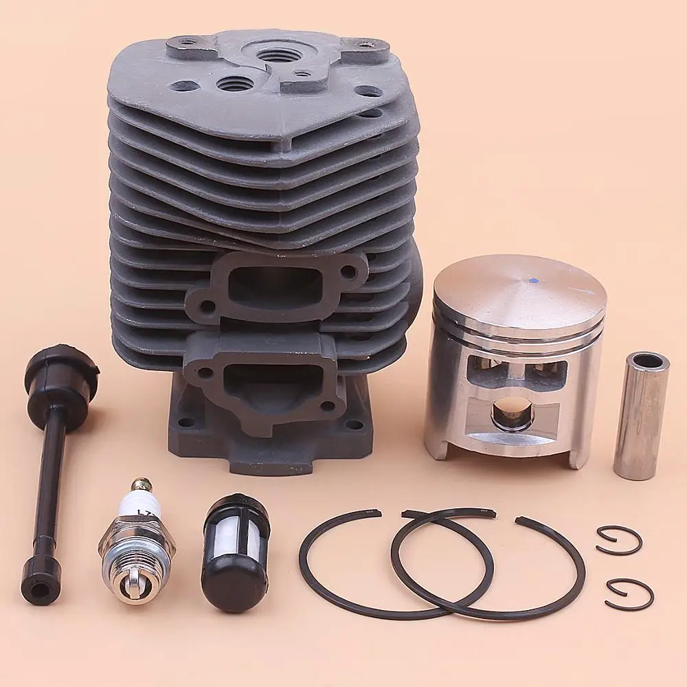 Kit de anillo de pasador de pistón de cilindro de 52mm para motosierra Stihl 050, 051, TS510, filtro de combustible, manguera de línea, bujía, 1111, 020, 1200