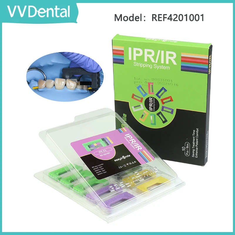 

VVDental 10pcs Dental Orthodontic IR Polishing Strips Interproximal Enamel Reduction Saws Abrasion Finishing Strips