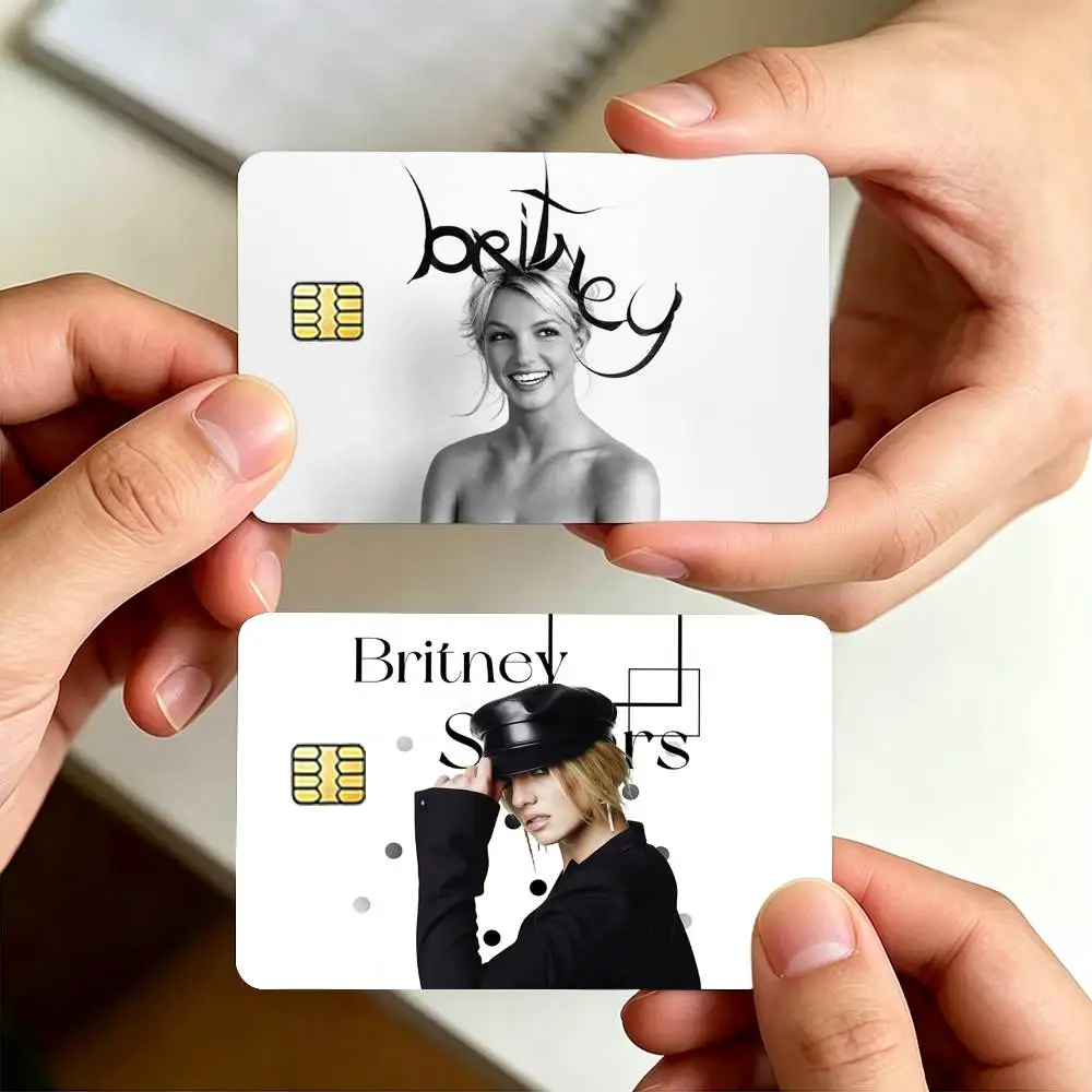 Pop B-Britney Jean S-Spears Decorative Waterproof Film Skin Cover Credit Card Stickers Debit Front Bank Bus Pass