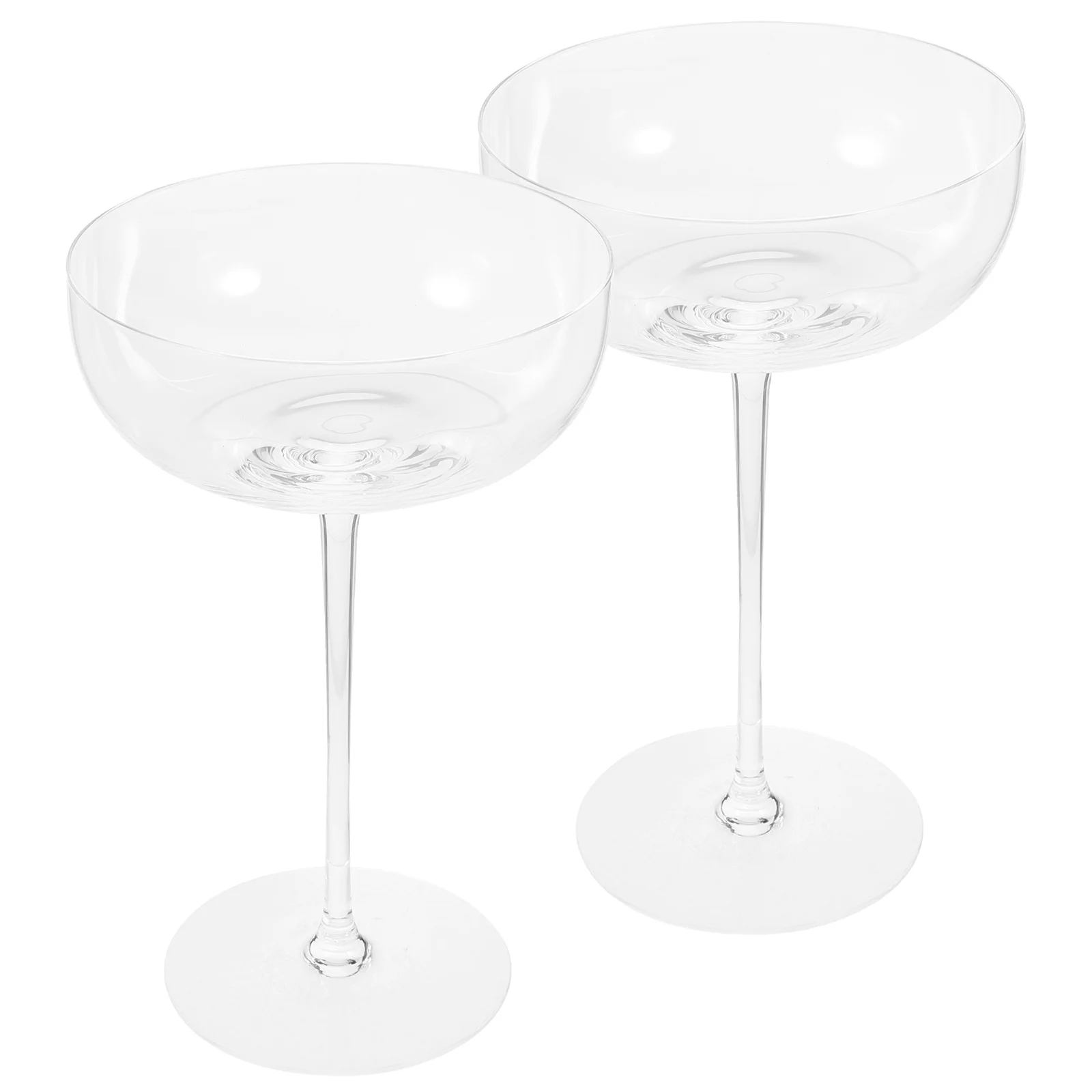 

2Pcs Beautiful Wine Goblets Long Stem Glassware Artistic Design Ideal for Parties and Special Occasions Gift for Her