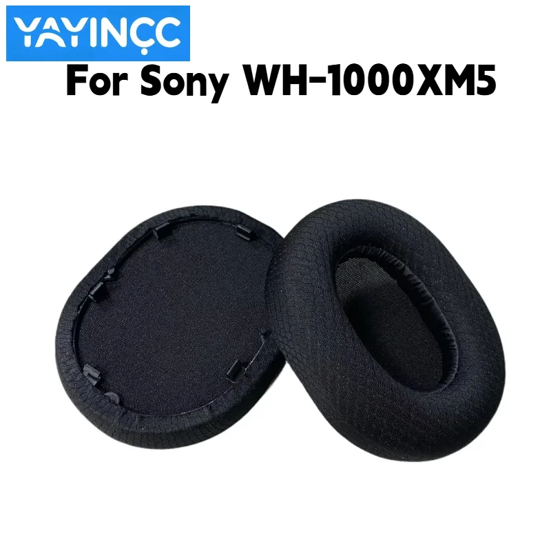YAYINCC Ersatz-Ohrpolster aus atmungsaktivem Fußballnetz mit Schnalle für Sony WH-1000XM5 Kopfhörer, Reparaturteile, kein Haarausfall. – Detail 4