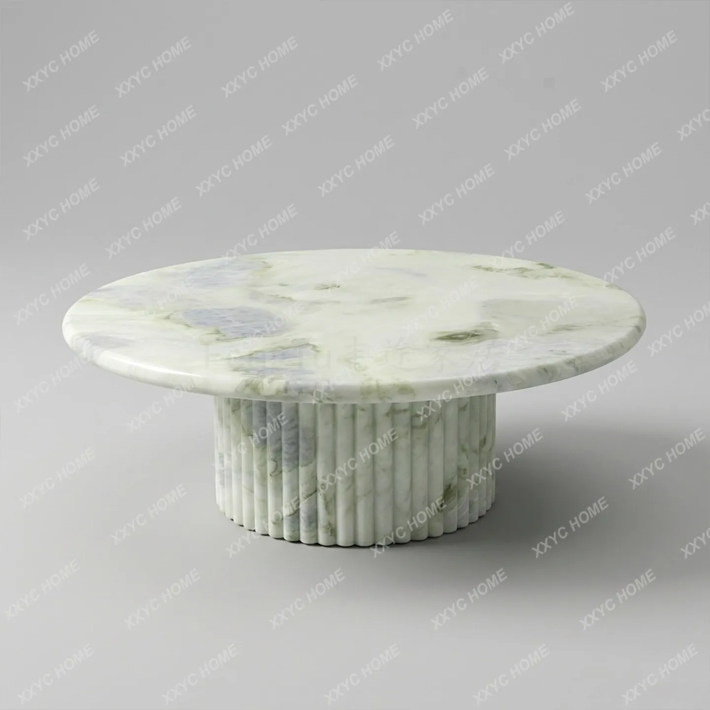 AA high-end natural marble round coffee table living room designer coffee table