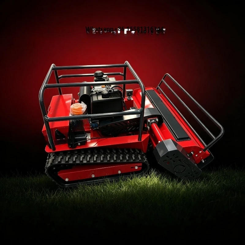 High Efficiency Tracked Lawn Mower Remote Operated for All Terrain Garden