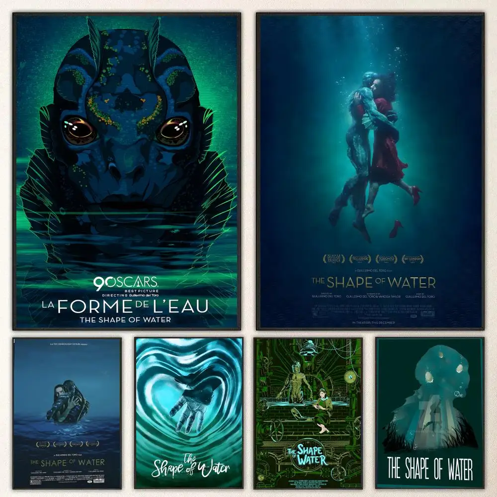 Movie T-The Shape of Water Poster High-definition  poster stickers, suitable for bedroom, living room, home decoration