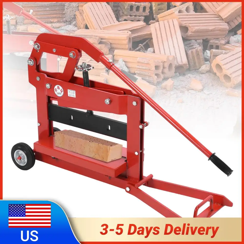 

Станок для резки блоков и кирпичей на колесах, инструмент для раскалывания и резки брусчатки, толщина резки 0-11,8 дюймов, для нарезки пазов в граните и мраморе