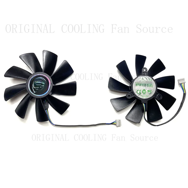 R+  FOR Graphics Card Cooling Fans for DATALAND/Dilan Hengjin RX590 580 X Warlord PLUS