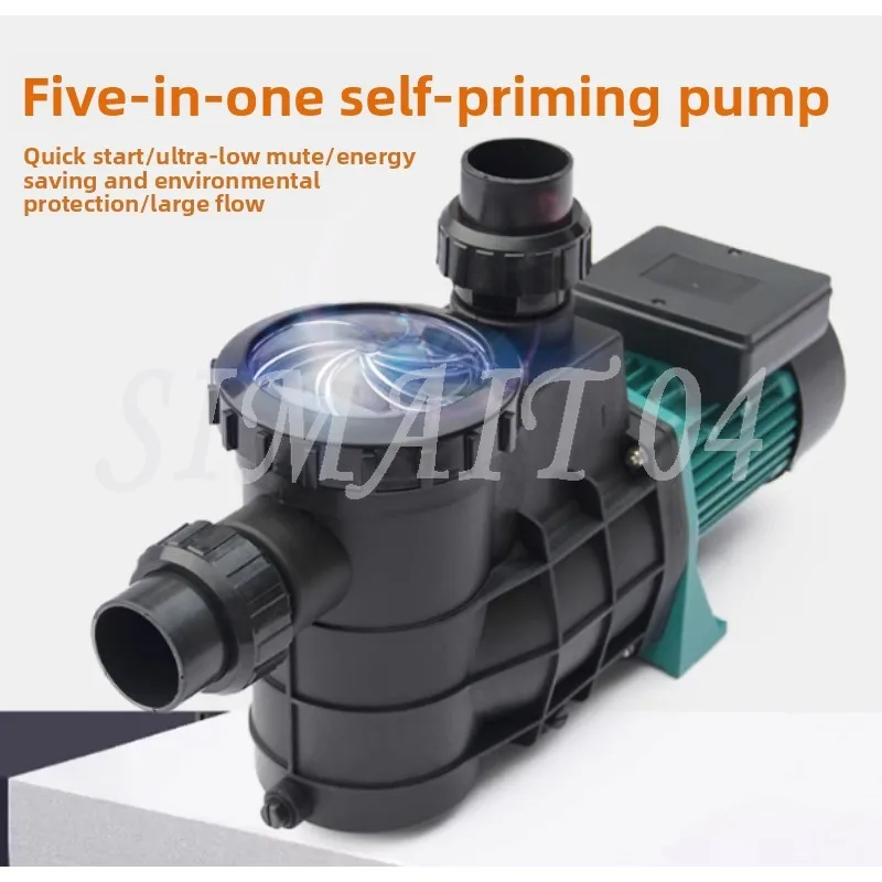 HLB-100 2 Inch Self-Priming Circulating Filter Pump 220V 50mm for Freshwater Seawater in Fish Ponds Swimming Pools and Baths