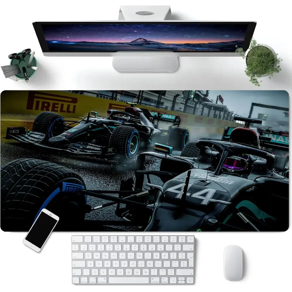 لوحة ماوس رائعة لموضوع السباق 90 × 40 مم كبيرة للكمبيوتر المكتبي للألعاب حصيرة XXL مطاطية مضادة للانزلاق لوحة مفاتيح الألعاب ولوحة الماوس #2