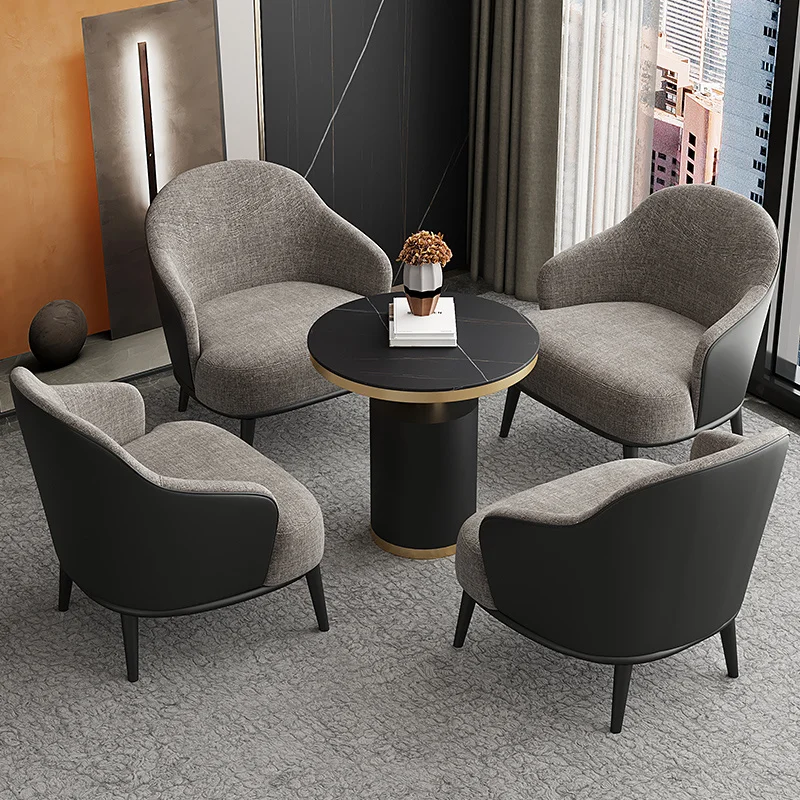

custom.[High Cost Performance Combination] Nordic Light Luxury Business Showroom 4S Store Negotiation Sofa Table and Chair Set H