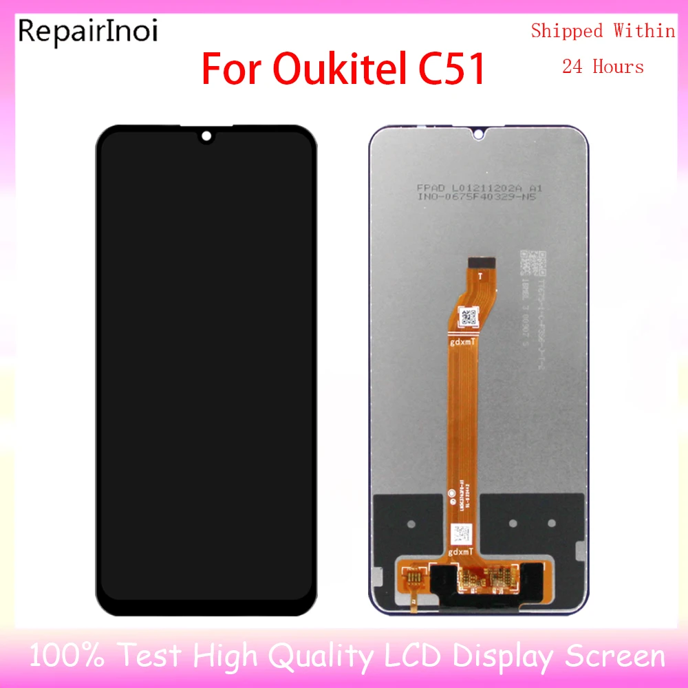 

100% Tested LCD Display For Oukitel C51 LCD Display Touch Screen Digitizer Assembly Replacement Part