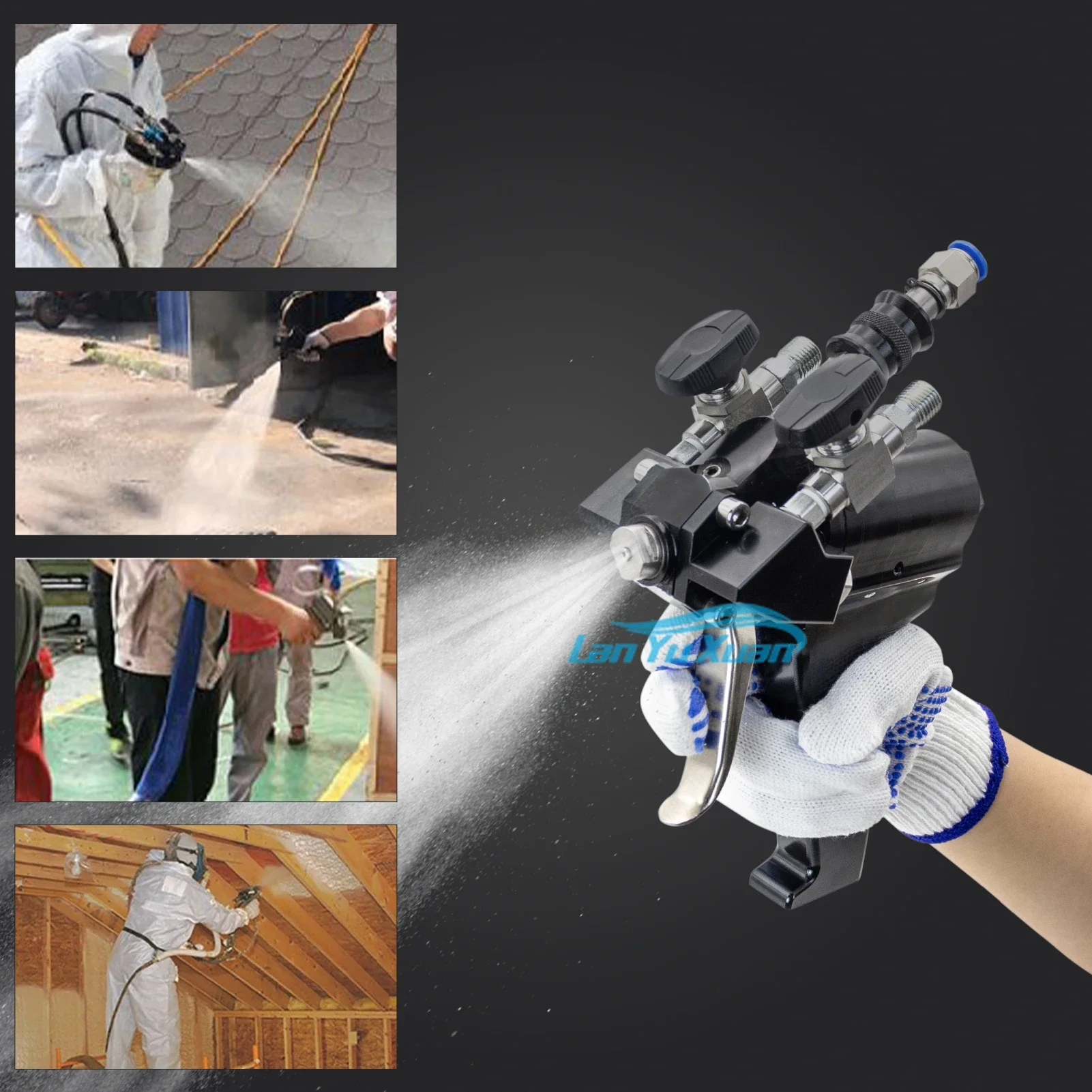 Spray Gun Polyurethane Foam P2 Air Flush PU  Injection AB Two-component High Pressure Coating