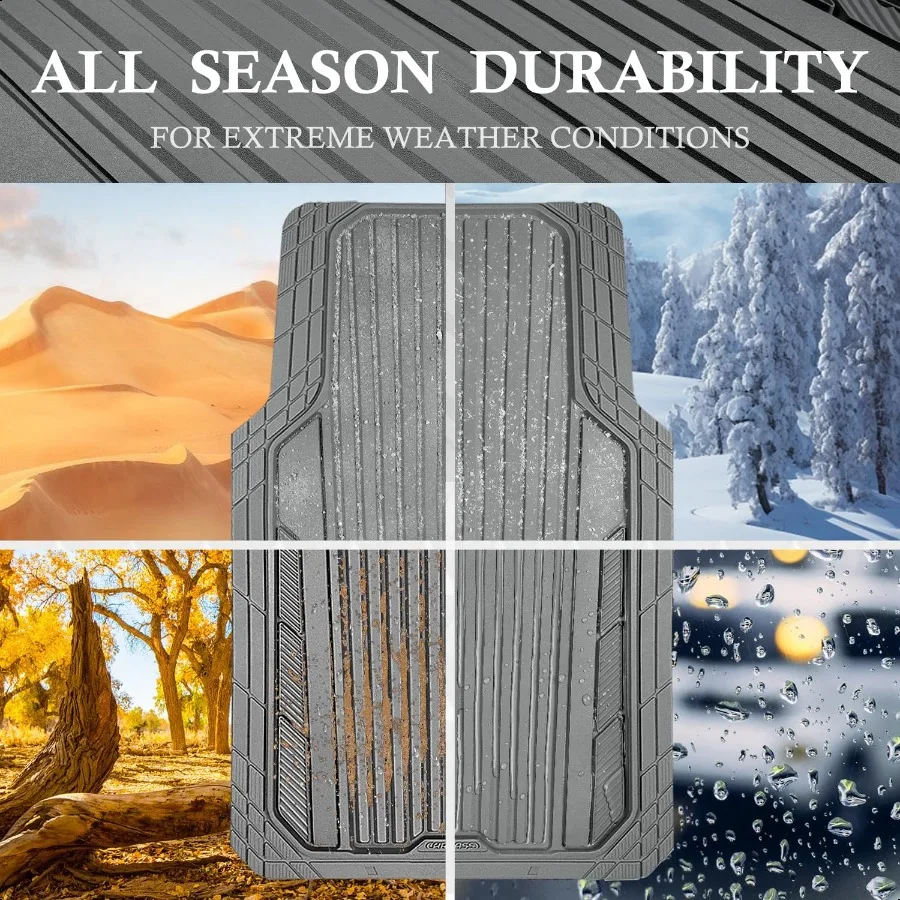 헤비 듀티 스포티 고무 자동차 매트 딥 디쉬 올웨더 자동차 바닥 매트 풀 세트 방수 미끄럼 방지 자동차 매트 러그 트림