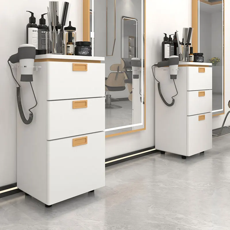 

Light luxury barber shop tool cabinet hair salon special hair tool cabinet storage locker with drawer paint storage cabinet