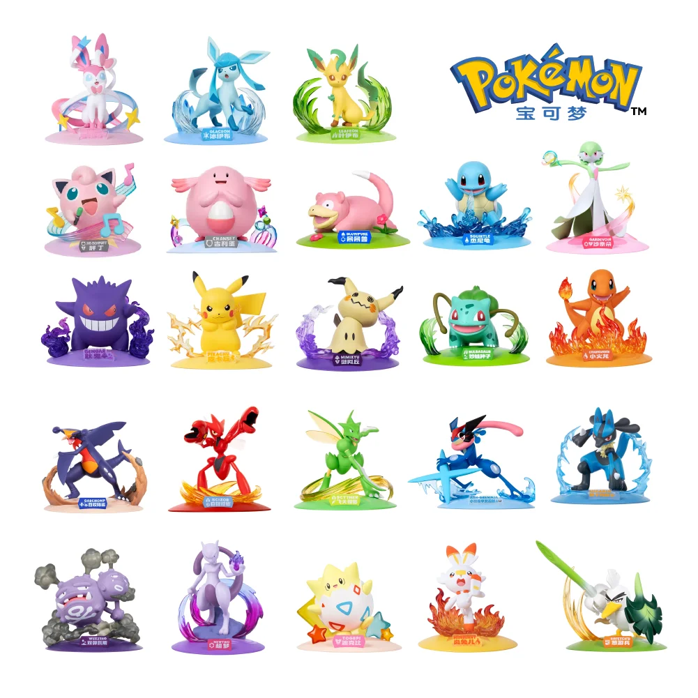 オリジナルポケモン Eeveelution エーブィオン シルベオン グレイシア リーフィア ヴァポリオン ウンブレオン フレアオン ジグザグ モデル アニメ フィギュア 装飾品 おもちゃ