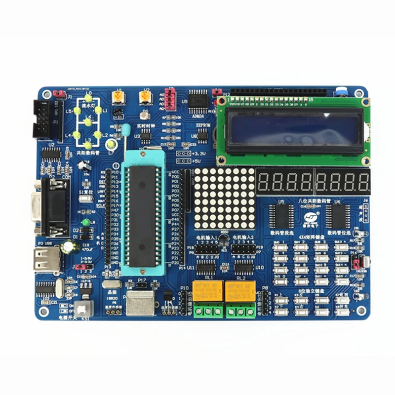 Imagem -02 - Kit Placa de Desenvolvimento Single-chip Kit Board Experimental Zero-based Entry At89s51 At89s52 51