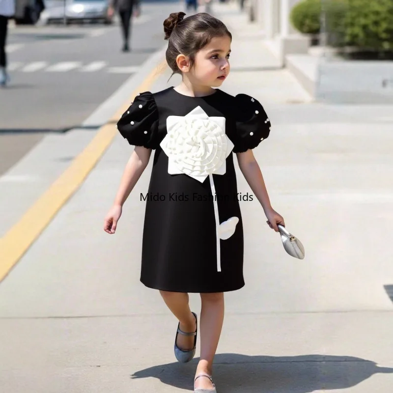Formal Dresses Flower Girl Wedding Attire Little Girls' Bridal Gowns Princess-style Dresses Piano Recital Performance Outfits
