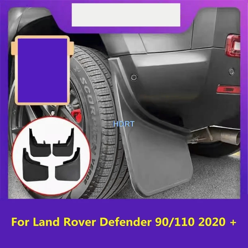 

Car Styling Front And Rear Wheel Mudflap Plate For Land Rover Defender 90/110 2020 + Fender Mud Guard Flap Splash Mudguard Cover