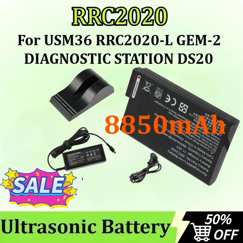 

New RRC2020 for USM36 RRC2020-L DIAGNOSTIC STATION DS20 GEM-2 8850mAh Ultrasonic Battery