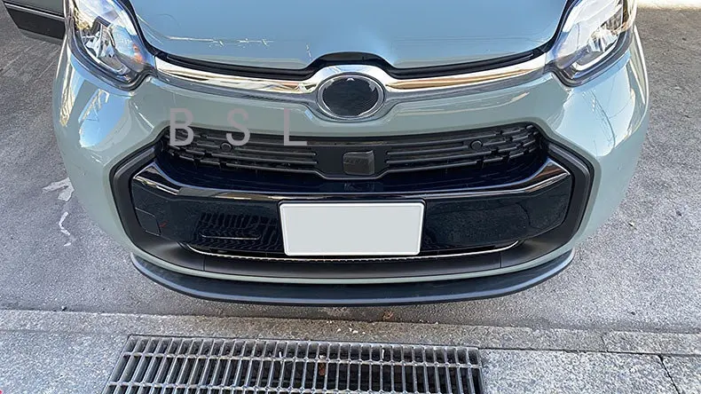 For Toyota Sienta 10 Series 2022 2023 ABS carbonfiber Front bumper Grille Grill Hood Cover front mesh Trim Exterior Accessories