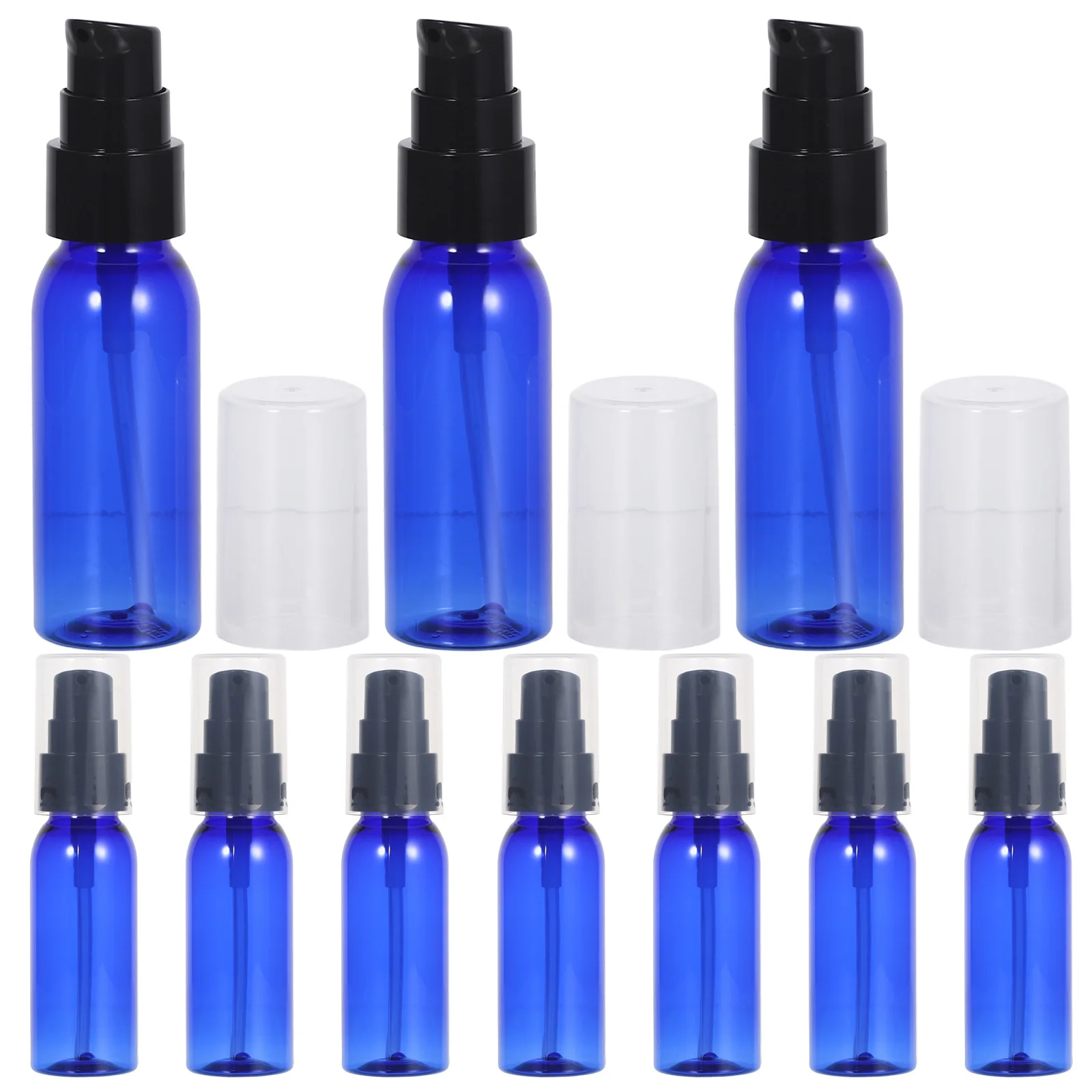 

10pcs 30ML Blue Plastic Empty Bottle Dispenser Make Up and Skin Care Water Refillable Bottles Multifunctional Container