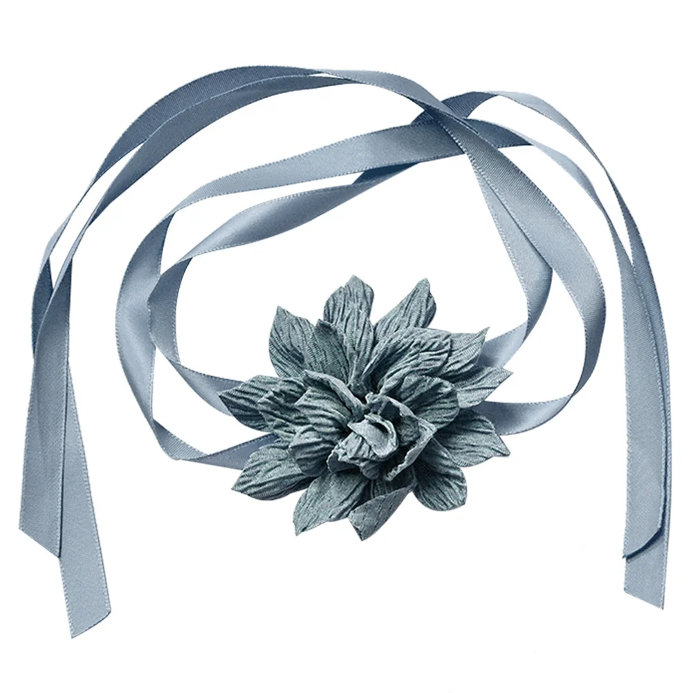 

2Pcs Artificial Flower Curtain Holdback Tieback Decorative Drapery Tie Rope Curtain Binding Strap