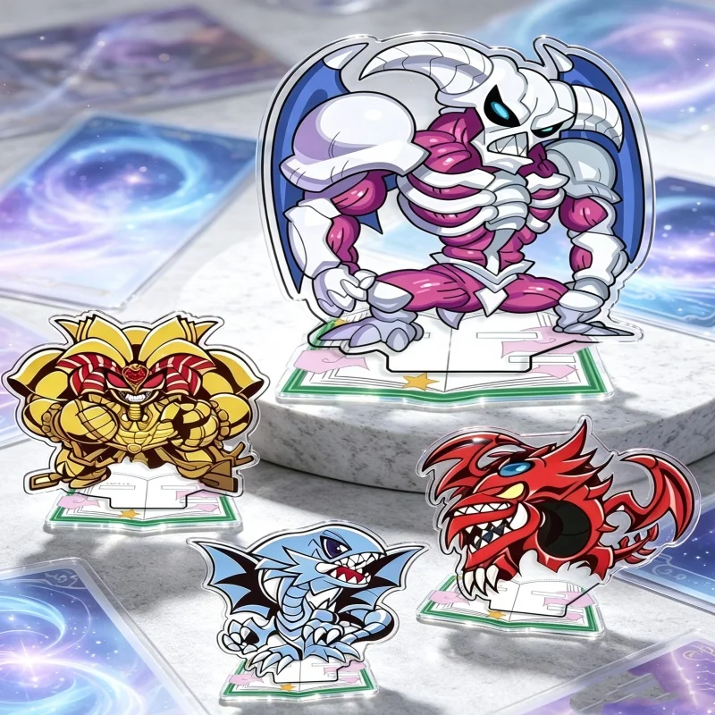 Soporte de exhibición para Yu-Gi-Oh Slifer, el Dragón Celestial, de acrílico, para decoración de escritorio, colección hecha a mano, juguetes, regalos para fans, 15 cm