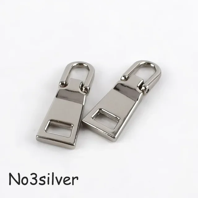 Meetee 10 Stuks Afneembare Metalen Ritsen Trekkers Voor 3 #5 #8 # Rits Schuifregelaars Hoofd Reparatie Kits Ritssluiting Tab Diy Naaien Ambacht