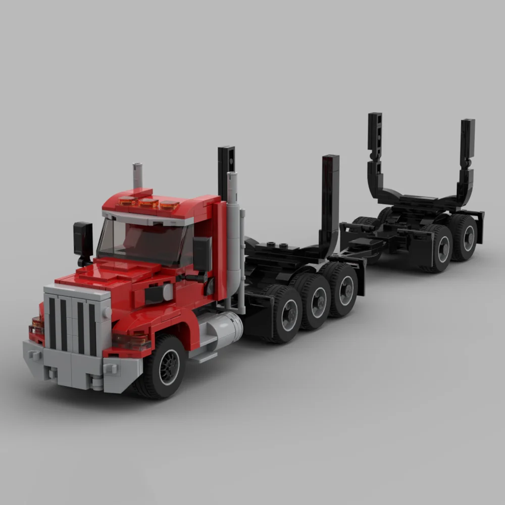 New Truck Head Classic Traction Truck Model Heavy Truck Trailer Children's Toys Christmas Gift Technology Building Blocks