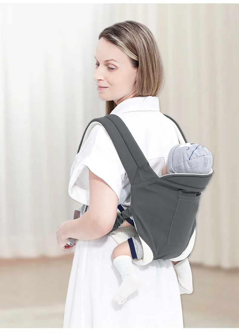 Sac à dos de voyage pour bébé, adapté aux nouveau-nés en toutes saisons, sangles initiées simples, outil de câlin multifonctionnel