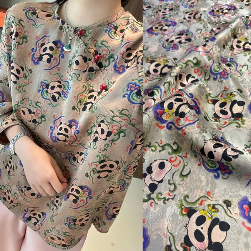 140cm-wide-230mm-chinese-style-pandas-jacquard-gray-silk-rayon-fabric-for-dress-pajamas-pants-skirt-diy-sewing-material-r4047