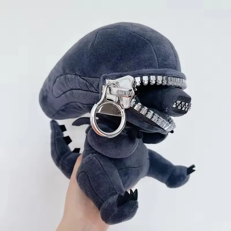 エイリアン　ゼノモーフ　ぬいぐるみ　ジッパー付き エイリアン ゼノモーフ型 ジッパー口 ぬいぐるみ ソフトぬいぐるみ