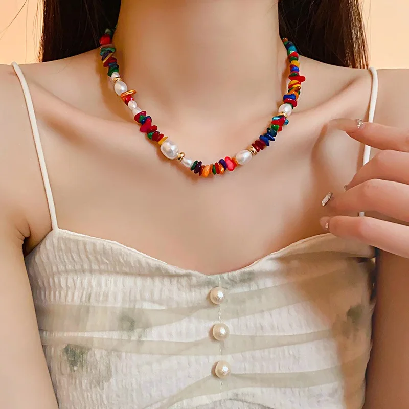 Pearl Necklace Niche Simple Design Clavicle Chain Fashion Personality Temperament Light Luxury High-end Jewelry For Women
