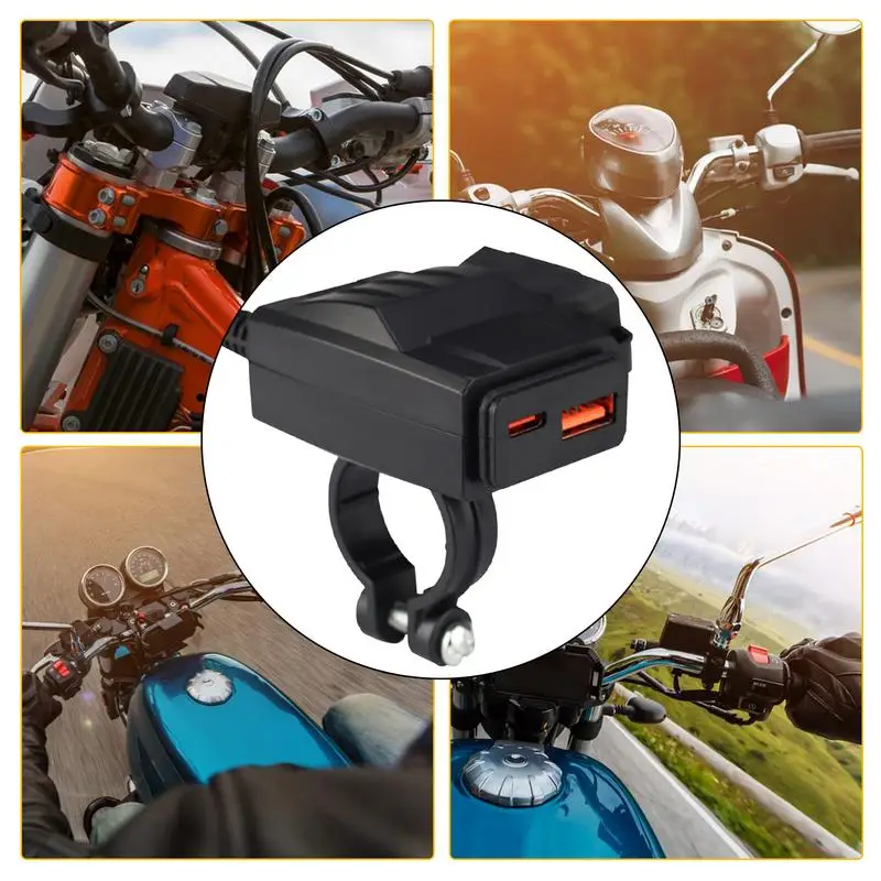 Ładowarka do telefonu do motocykla PD35W Motocyklowy port USB Wodoodporny motocyklowy port ładowarki do telefonu Szybkie ładowanie Motocykl USB