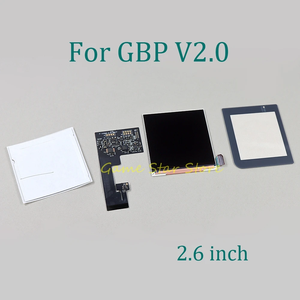 1set 2.6 inch High Brightness LCD Screen for Gameboy Pocket GBP V2.0 IPS Backlight Screen Repair Replacement Kits