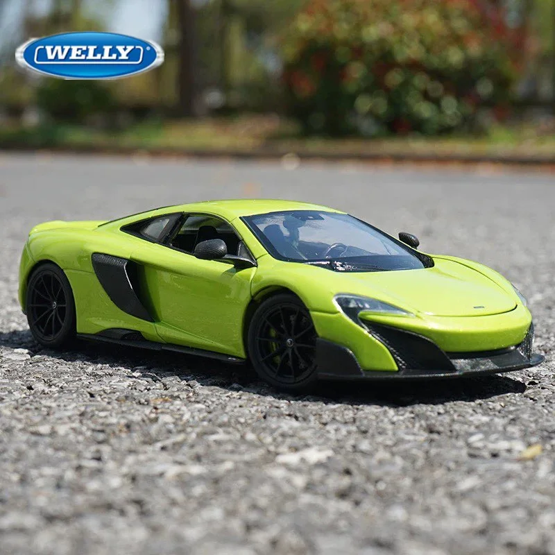 

WELLY 1:24 McLaren 675LT, модель спортивного автомобиля из сплава, литой под давлением металлический гоночный супермобиль, модель автомобиля, коллекция моделирования, детская игрушка в подарок