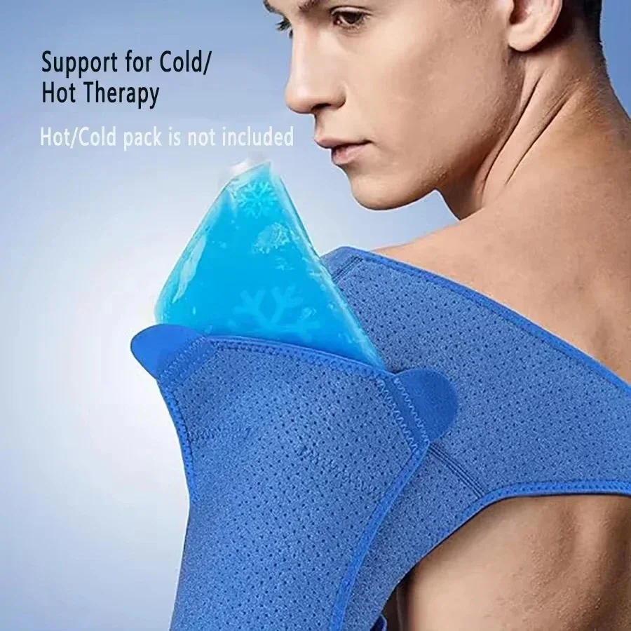 TRALOW Shoulder Brace for Women Men Rotator Cuff Adjustable Pain Relief Dislocated AC Joint Labrum Tear Sprain SorenessTendiniti