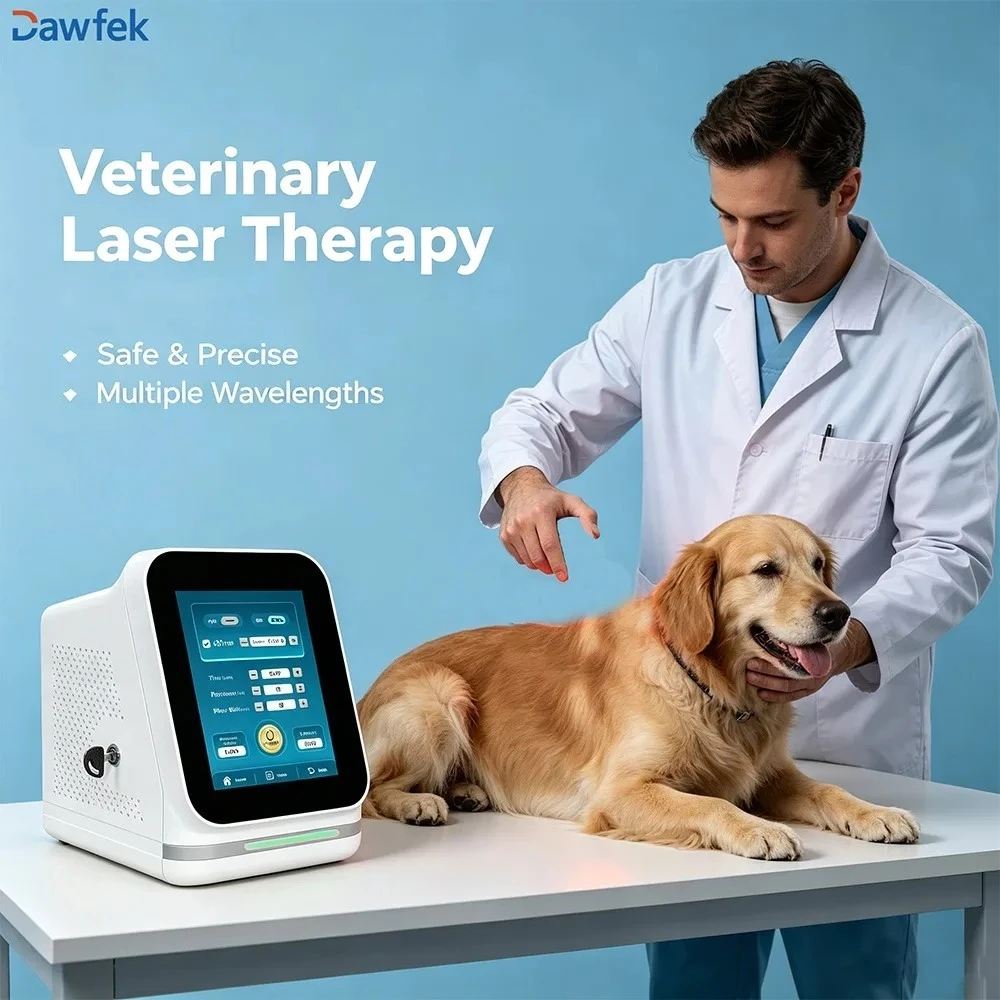 Dawfek 30W Class IV Cold Laser Therapy Machine Physiotherapy Laser Device for Human  Animal Pain Relief Inflammation Reduction