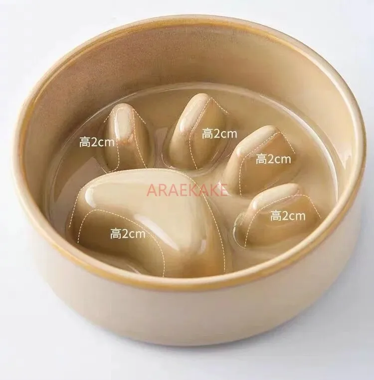 

Медленная миска для еды Керамическая миска для еды для собак и кошек Медленная миска для еды Товары для домашних животных Антидетонационная кормушка Аксессуары для собак Миска